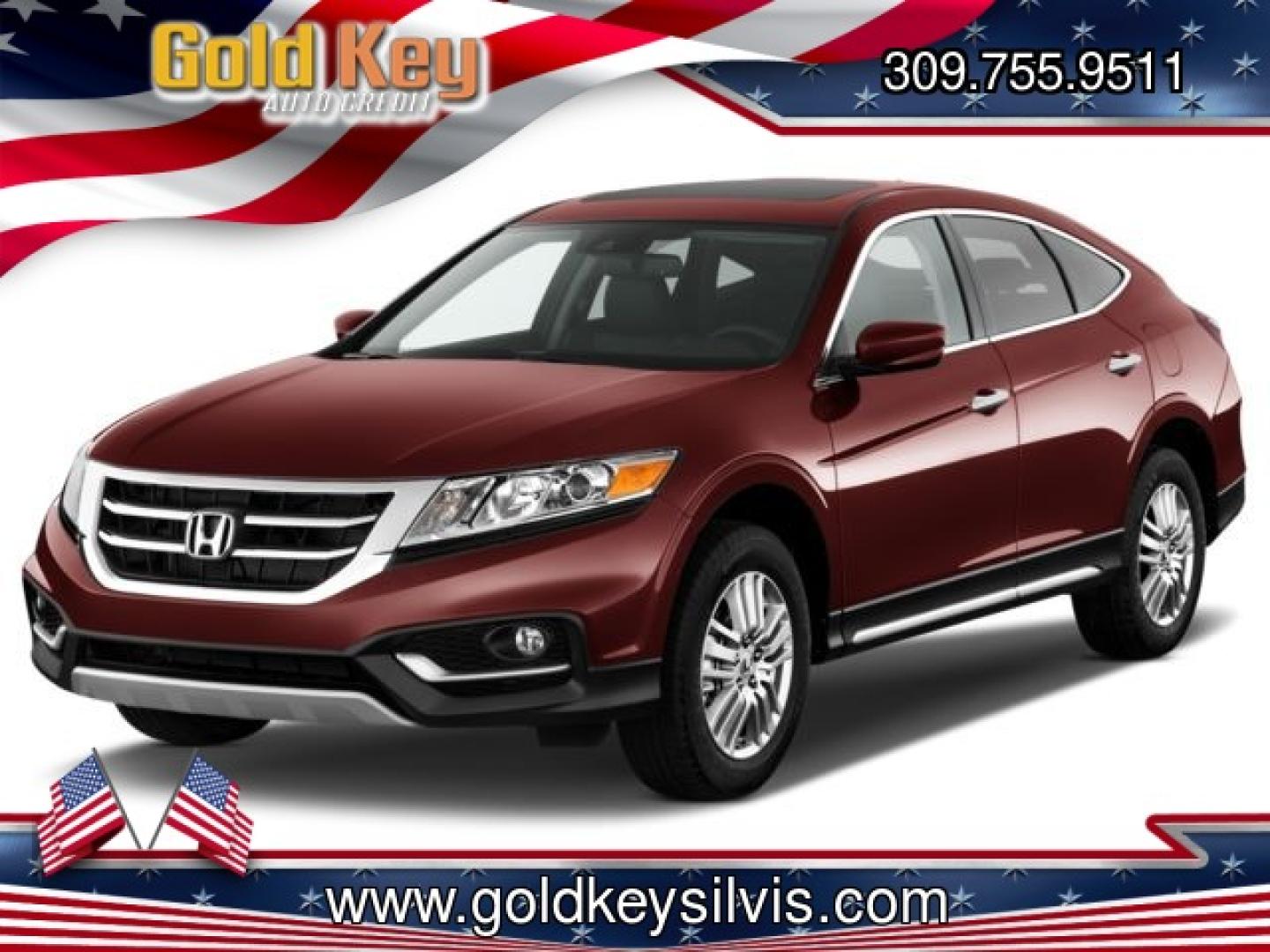 2012 Basque Red Pearl Honda Accord Crosstour EX-L V-6 4WD w/ Navigation (5J6TF2H57CL) with an 3.5L V6 SOHC 24V engine, 5-Speed Automatic transmission, located at 104 1st Avenue, Silvis, IL, 61282, (309) 755-9511, 41.515156, -90.425377 - Photo#0